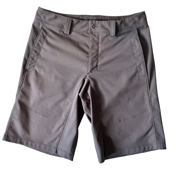 Mens Gray Nau Shorts Size 32 With Pockets & Zippered Back Pockets Lightweight Du - Picture 1 of 10